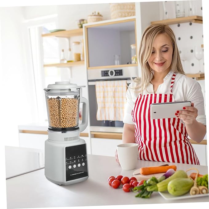 110v Smoothies Blender Fruit Juicer High Speed Electric Blender Capacity Food Processor Non-stick Jar Self-cleaning Feature Low Noise Touch Display for Kitchen