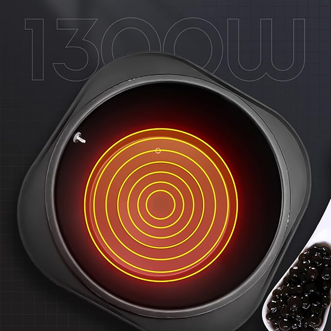 Fully Automatic Tapioca Pearls Cooker 1300w Commercial Milk Tea Pearl Maker Intelligent Temperature Control Freely Adjustable Time for Milk Tea Shops Snack Bars 9L Large Capacity
