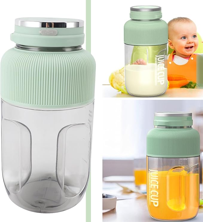 Electric Juicer Cup Mini Blender Bottles USB Rechargeable Portable Fruit Blender with Stainless Steel Blades Electric Mixer for Smoothies and Shakes