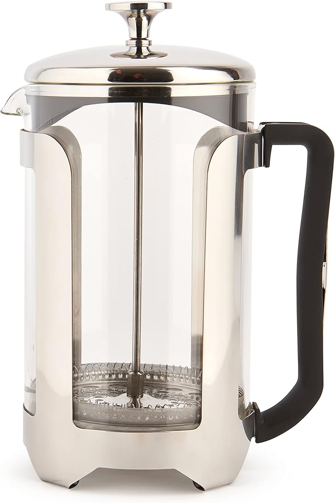 La Cafetière Roma Stainless Steel Cafetière Twelve Cup Silver Gift Boxed