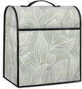Kitchen Aid Mixer Cover Simple Pattern Green Stand Mixer Cover Compatible with 6-8 Quarts Stand Mixers Dust Covers with Zipper Pocket Foldable Washable Kitchen Aid Organizer Bag