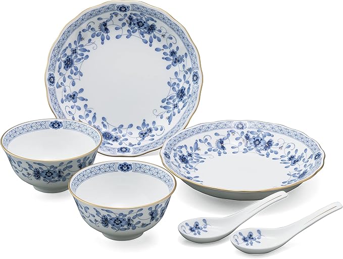 Narumi 9682-23376 Dinnerware Set Milan Chinese Set For 2 People Made in Japan