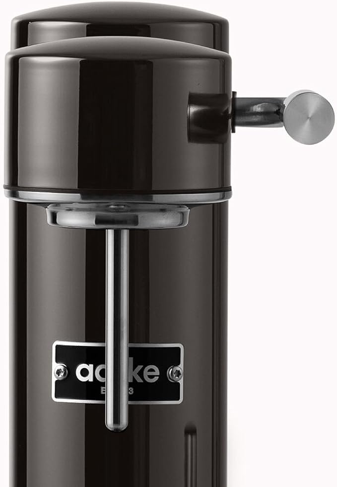 aarke - Carbonator III Premium Carbonator/Sparkling &amp Seltzer Water Maker with PET Bottle (Black Chrome)