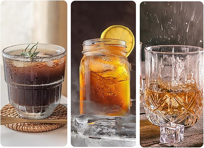 Ice Drip Coffee Maker 600ml Cold Brew Drip Tower with Adjustable Water Flow Borosilicate Glass Pot Straight Frame for Home Office Makes 3-5 Cups