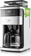 Melitta® Aroma Fresh™ Plus 10-Cup Automatic Drip Programmable Coffee Maker with built in Burr Coffee Grinder 5-Pack Coffee Filters included