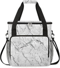 White Marble Coffee Maker Carrying Bag for Keurig K-Mini or K-Mini Plus Storage Portable Coffee Maker Travel Bag