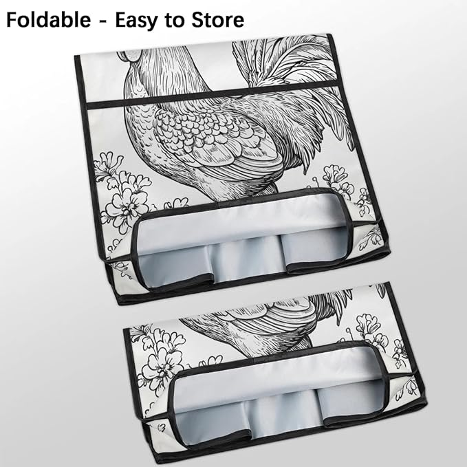 cfpolar Kitchen Aid Mixer Cover Compatible with 6-8 Quarts Animal Chicken Flower Retro Stand Mixer Cover Kitchen Aid Mixers Accessories Appliance Organizer Bag Dust Covers with Zipper Pocket