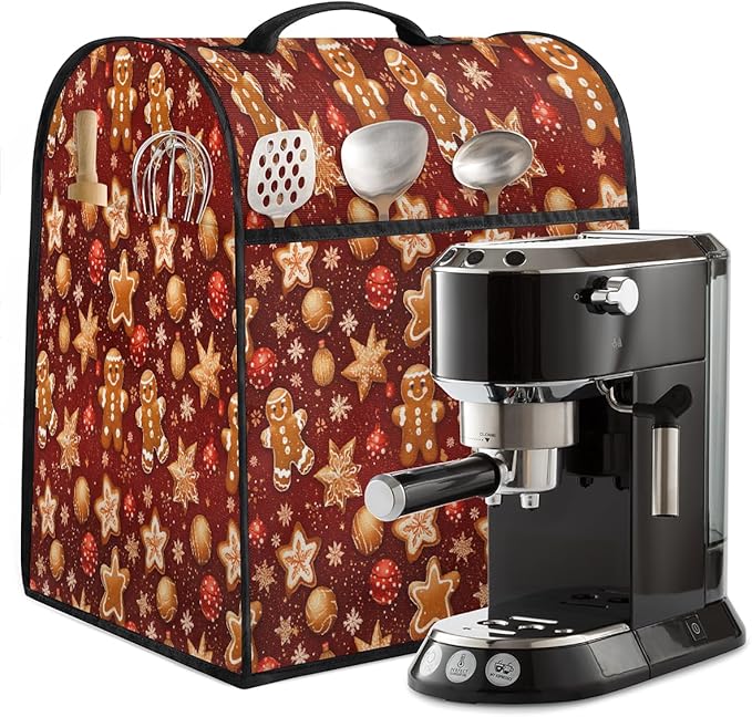cfpolar Kitchen Aid Mixer Cover Compatible with 6-8 Quarts Christmas Ball Gingerbread Man Stand Mixer Cover Kitchen Aid Mixers Accessories Appliance Organizer Bag Dust Covers with Zipper Pocket