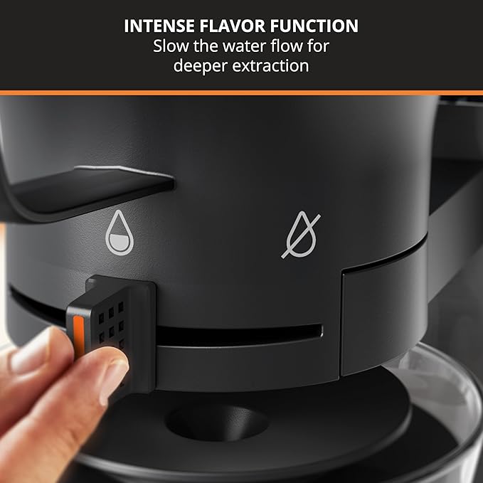 KRUPS Essential Brewer 8 Cup Drip Coffee Maker Machine SCA-Certified Blooming Technology Barista-Quality Pour Over Coffee Machine Easy to Clean Stainless Steel Design Silver