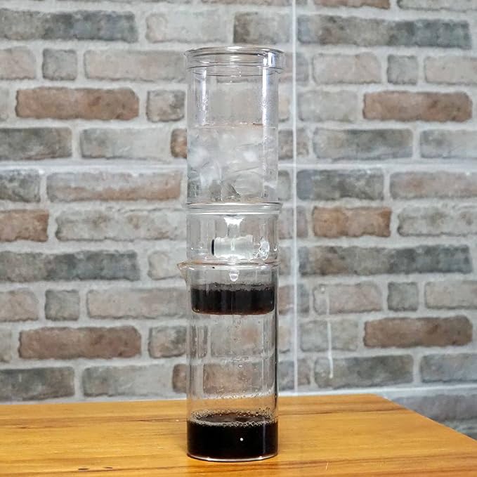 Cold Brew Coffee MakerCold Drip Coffee Machine with Adjustable Drip FilterGlass Cold Brew Coffee Tower Iced Coffee Brewer for Home and Office