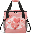 Cloud Heart Coffee Maker Carrying Bag Portable Travel Storage Tote Bag Compatible with K-Mini or K-Mini Plus Single Serve Coffee Brewer Carrying Case with Multiple Pockets &amp Shoulder Strap