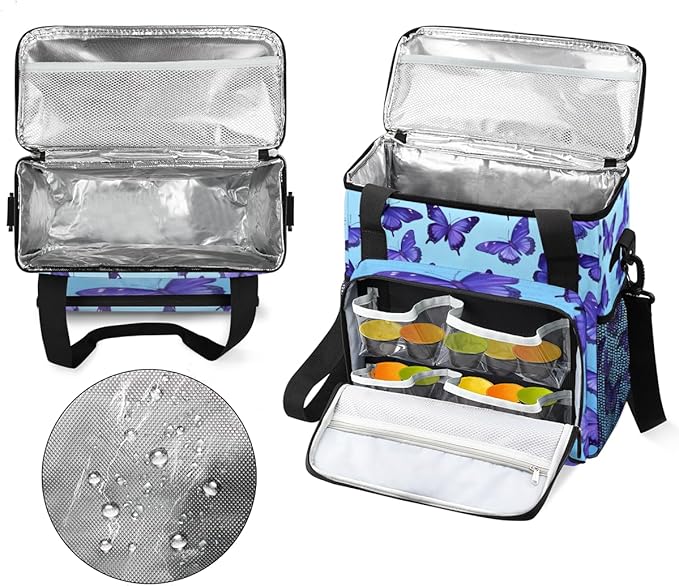 Watercolor Butterfly Coffee Maker Carrying Bag Dreamy Butterfly Travel Storage Bag Compatible with K-Mini or K-Mini Plus Single Serve Coffee Brewer Carrying Case with Pockets &amp Shoulder Strap