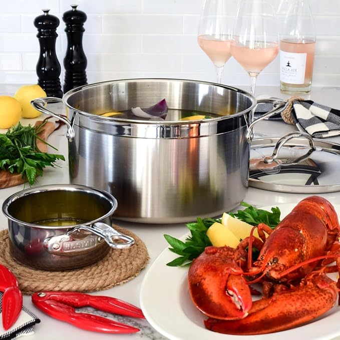 Hestan ProBond - Professional Clad Stainless Steel 5-Piece Ultimate Cookware Set Induction Compatible