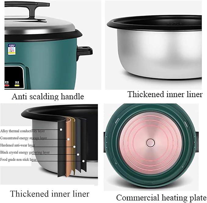 Rice Cooker Large Capacity (8L-45L) Canteen Commercial Hotel Home Old-fashioned Large Rice Cooker 8-60 PeopleUS/EU Used(36L)