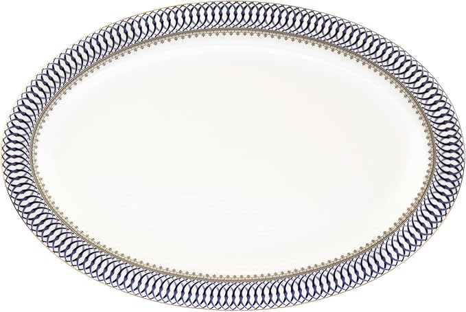 57Piece Dinnerware Set-Bone China Service For 8 People-Sapphire