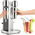 tonchean Commercial Double Head Milkshake Maker Stainless Steel Milk Shake with 2 Speeds Blender Electric Milkshake Maker Machine with 28 oz Stainless Steel Cup 110V 180W Silver