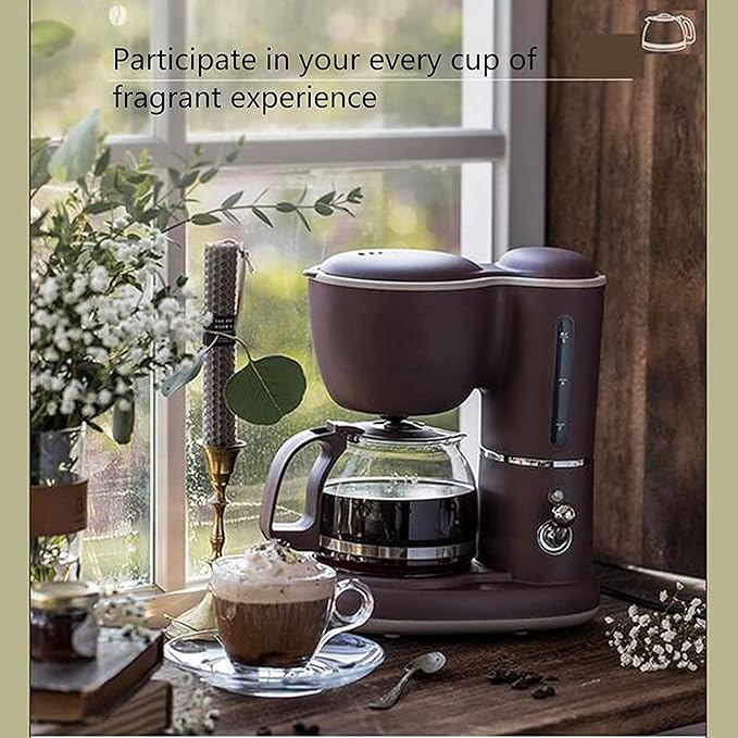 Dual-Purpose Coffee Machine Automatic Tea Brewing Multifunctional American Drip Coffee Maker Brew Strength Control Continuous Insulation Design 20240309