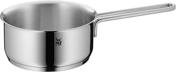 WMF Pot Set 4-Piece Inspiration Pouring Rim Glass Lid Cromargan® Stainless Steel Polished Suitable for Induction Hobs Dishwasher-Safe