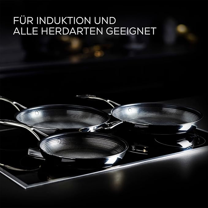 Circulon - S Series - SteelShield - Induction Twin Pack Frying Pans - 20/26cm Skillet - Non stick - Dishwasher Safe - Stay Cool Handles