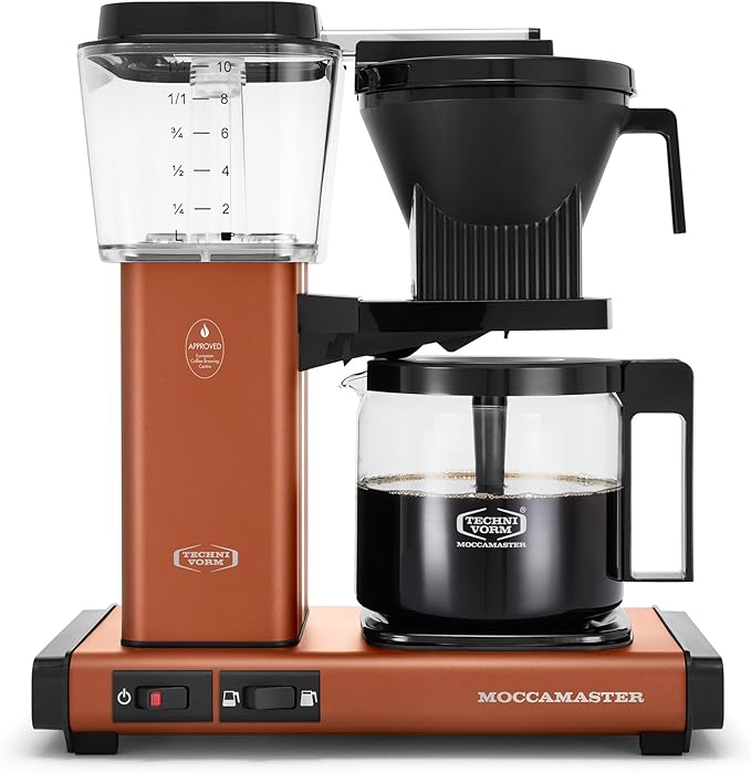Technivorm Moccamaster 53631 KBGV Select 10-Cup Coffee Maker Terracotta 40 ounce 1.25l (Renewed)