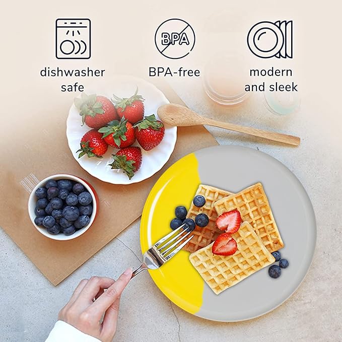 Melamine Serving bowls | Extra Durable Melamine Pasta Salad Bowl | Shatter-Proof and Chip-Resistant | Dishwasher Safe BPA Free | Lightweight Dinnerware Set of 4 | Perfect for Parties Picnics BBQ