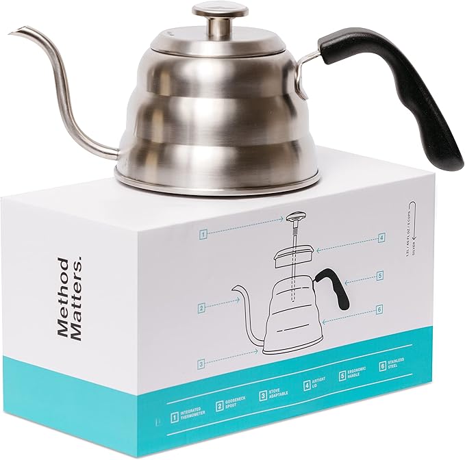 Barista Warrior French Press Coffee Maker &amp Gooseneck Kettle
