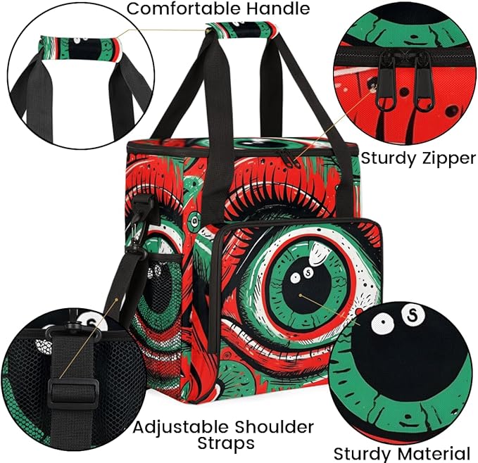 Ethnic Eyes Coffee Maker Carrying Bag Portable Travel Storage Tote Bag Compatible with K-Mini or K-Mini Plus Single Serve Coffee Brewer Carrying Case with Multiple Pockets &amp Shoulder Strap