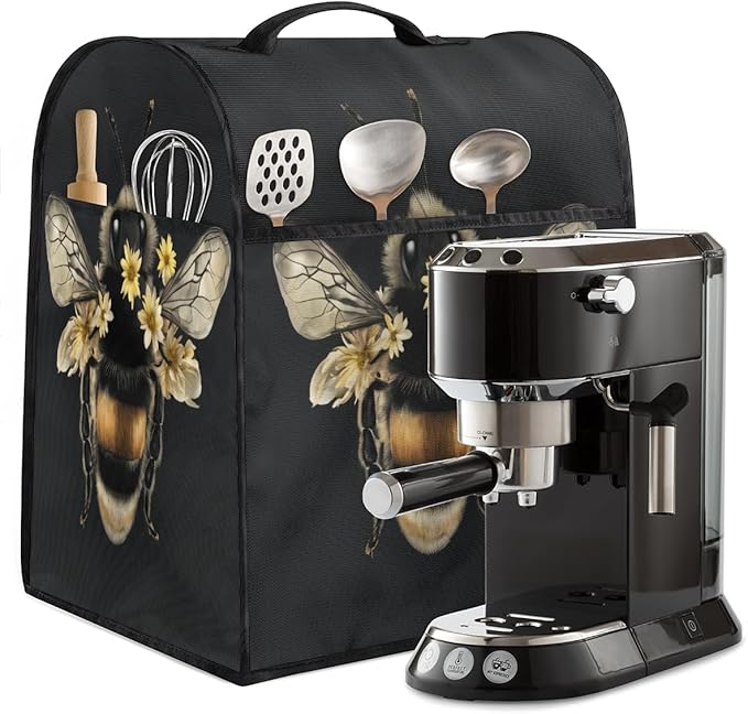 cfpolar Kitchen Aid Mixer Cover Compatible with 6-8 Quarts Animal Bee Flower Stand Mixer Cover Kitchen Aid Mixers Accessories Appliance Organizer Bag Dust Covers with Zipper Pocket