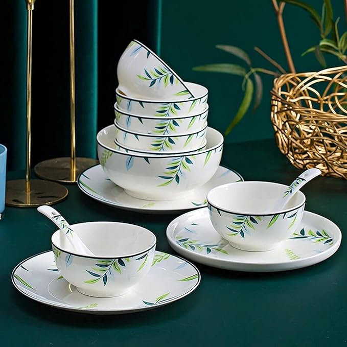Dinnerware Set Plates And Bowls Set Table Service For10-12 Modern Ceramic Dinner Sets Plates Dishes And Bowls Sets