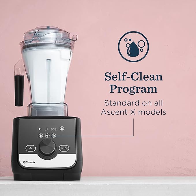 Vitamix Ascent X3 Blender with Three Blending Programs Self-Cleaning Program Professional-Grade Blender for Smoothies Soups and More Stainless-Steel Blades 48 Oz Container Polar White