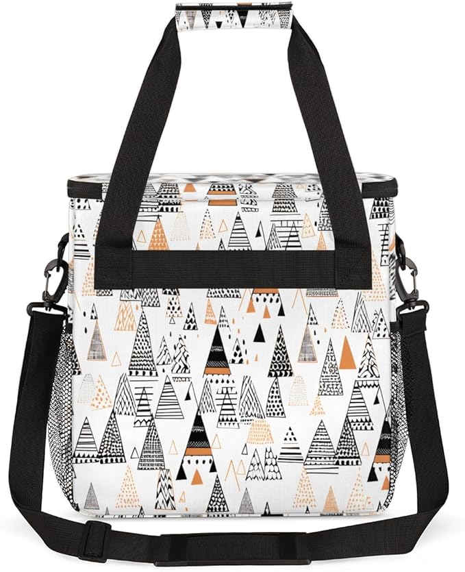 Aztec Tree Coffee Maker Carrying Bag Botanic Tree Travel Storage Bag Compatible with K-Mini or K-Mini Plus Single Serve Coffee Brewer Carrying Case with Multiple Pockets &amp Shoulder Strap