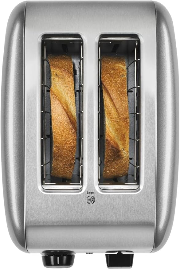 KitchenAid 2-Slice Toaster and Variable Speed Hand Blender Bundle with Extra Wide Bagel Toaster Slots and Removable Blending Arm