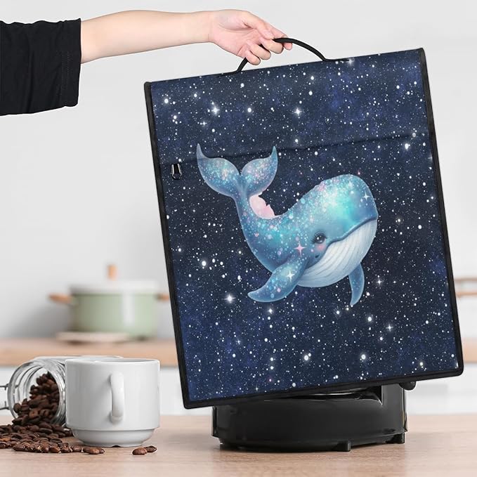 cfpolar Kitchen Aid Mixer Cover Compatible with 6-8 Quarts Animal Whale Starry Sky Stand Mixer Cover Kitchen Aid Mixers Accessories Appliance Organizer Bag Dust Covers with Zipper Pocket