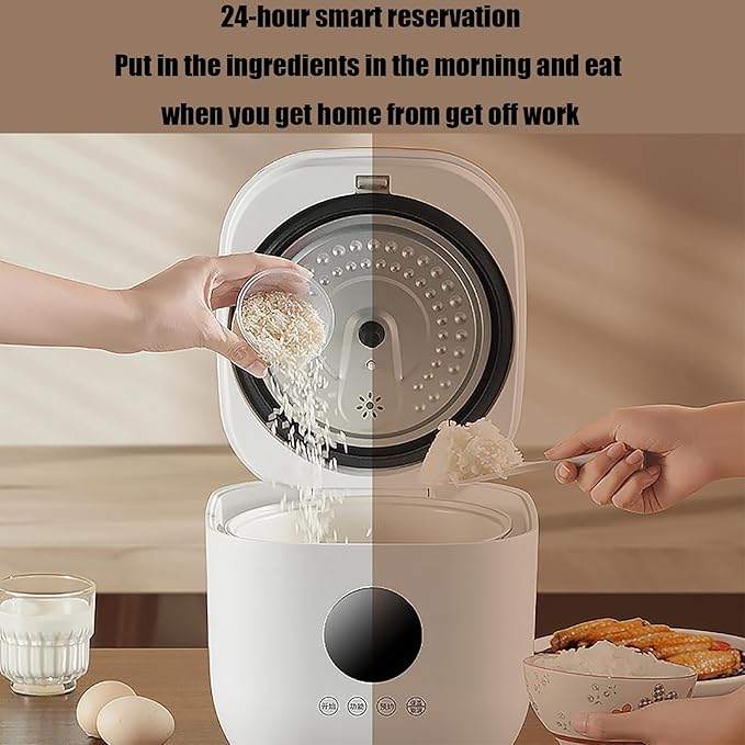 Multifunctional Non-stick Rice Cooker 3L Portable Travel Steamer 5 Cooking Functions 8-Hour Heat Preservation