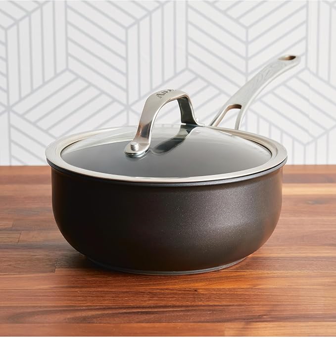 Anolon X - SearTech Nonstick Saucier Induction Cooktop Compatible (2.4L/2.5qt)