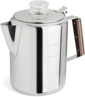 Fox Run Rapid Brew Stainless Steel Stovetop Coffee Percolator 9 Cup