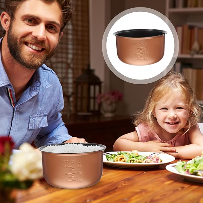 Rice Cooker Inside Pot Rice Cooker Inner Pot Non- Stick Liner Cooking Container Insert Maker Accessories for Maker Cooker
