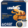 Lavazza Costiera Gran Aroma Single-Serve Keurig K-Cup Pods Light Roast Coffee 60-Count Box (6 Packs of 10)