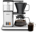 KRUPS Essential Brewer 8 Cup Drip Coffee Maker Machine SCA-Certified Blooming Technology Barista-Quality Pour Over Coffee Machine Easy to Clean Stainless Steel Design Silver