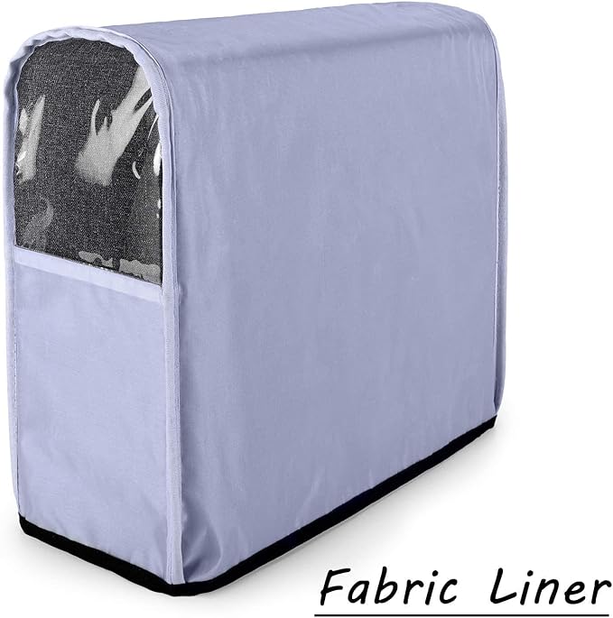 CURMIO Coffee Maker Carrying Bag &amp Coffee Maker Dust Cover Compatible with Keurig K-Mini or K-Mini Plus Single Serve Coffee Brewer Travel Bag with Pockets for K-Cup Pods