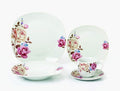 Porcelain 20 Piece Square Dinnerware Set Service for 4