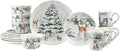Certified International Winter Frost 16 Pc Dinnerware Set Service for 4