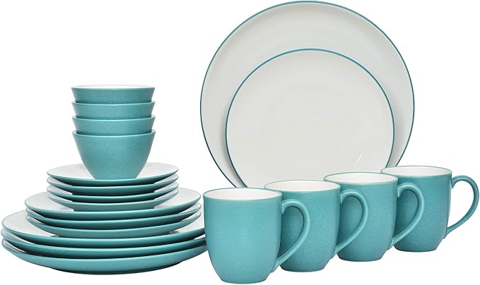 Noritake Colorwave Turquoise 20-Piece Dinnerware Set Service for 4
