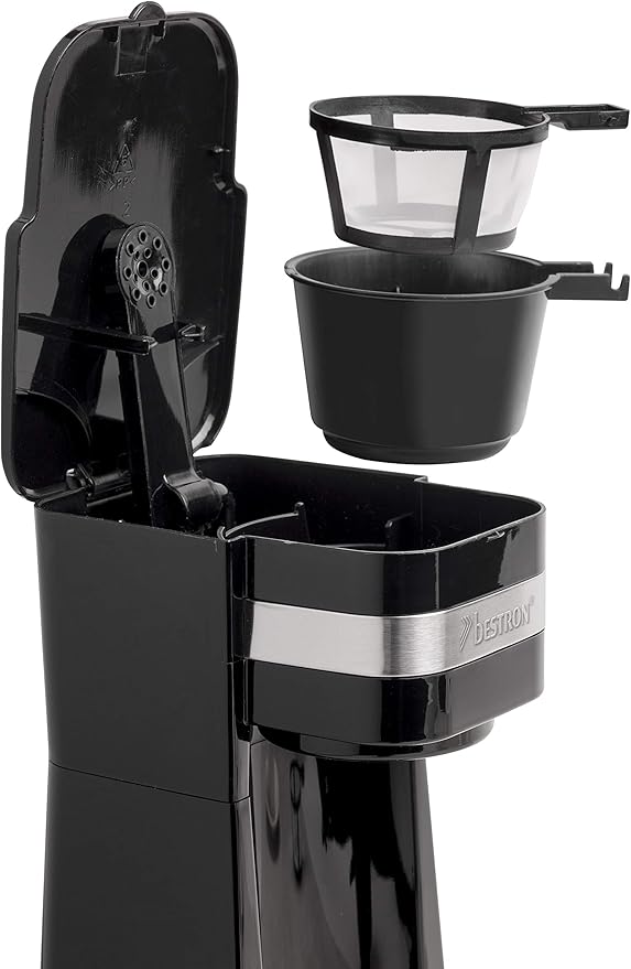 Bestron Coffee Machine with Insulated Cup Black/silver