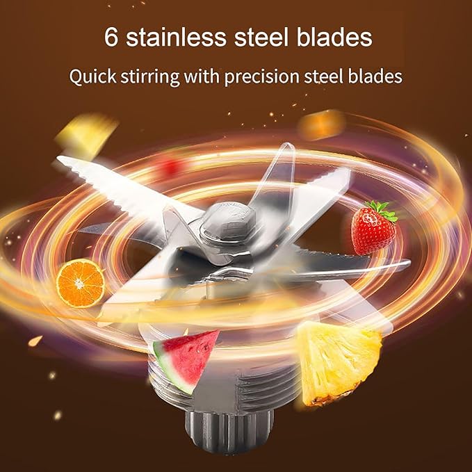 Electric Blender Kitchen Blending Cup 2.5L Portable Food Chopper/grinder Self-cleaning Function Can Make Smoothies and Juices.