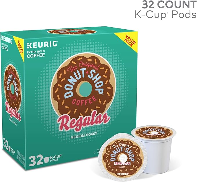 Keurig K-Mini Single Serve Coffee Maker with Donut Shop Coffee Pods 32 count