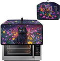 Doojoayie Black Cat Toaster Cover 8 Slice Bread Machine Cover Small Kitchen Appliance Protector Modern Modern Kitchen Decor Gift for People Who Loves to Cook