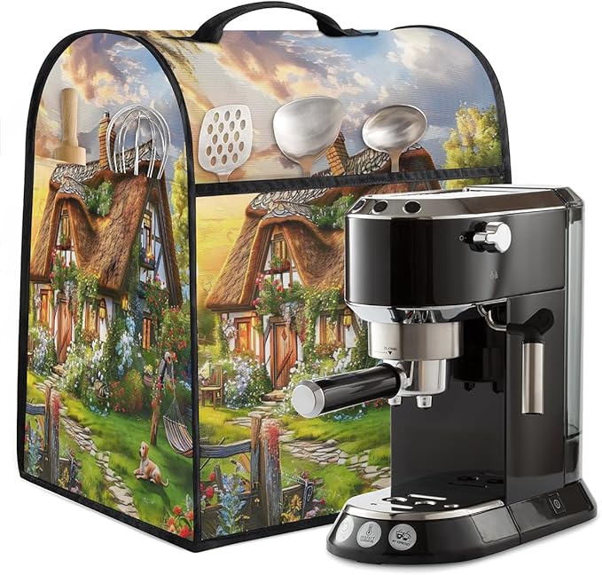 cfpolar Kitchen Aid Mixer Cover Compatible with 6-8 Quarts Flowers Dog Castle Farm Stand Mixer Cover Kitchen Aid Mixers Accessories Appliance Organizer Bag Dust Covers with Zipper Pocket