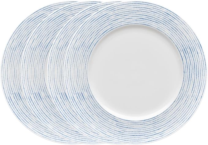 Noritake Blue Hammock 12-Piece Rim Dinnerware Set Service for 4