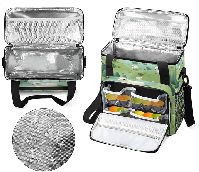 Cute Sheep Coffee Maker Carrying Bag Steppe Tree Travel Storage Bag Compatible with K-Mini or K-Mini Plus Single Serve Coffee Brewer Carrying Case with Multiple Pockets &amp Shoulder Strap